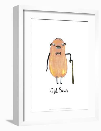 Old Bean - Tom Cronin Doodles Cartoon Print-Tom Cronin-Framed Giclee Print