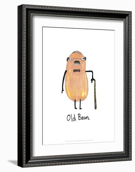 Old Bean - Tom Cronin Doodles Cartoon Print-Tom Cronin-Framed Giclee Print