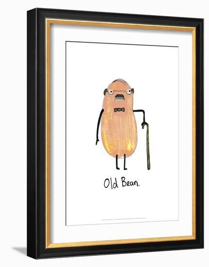 Old Bean - Tom Cronin Doodles Cartoon Print-Tom Cronin-Framed Giclee Print