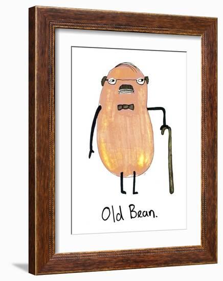 Old Bean-null-Framed Art Print