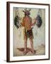 Old Bear Medicine Man of the Mandan Tribe, from a Painting of 1832-George Catlin-Framed Giclee Print