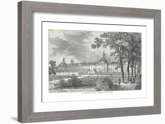 Old Bethlem Hospital. Moorfields About 1750, 1878-Walter Thornbury-Framed Giclee Print