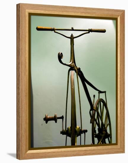 Old Bicycle, Karlovac, Croatia-Russell Young-Framed Premier Image Canvas