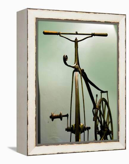 Old Bicycle, Karlovac, Croatia-Russell Young-Framed Premier Image Canvas