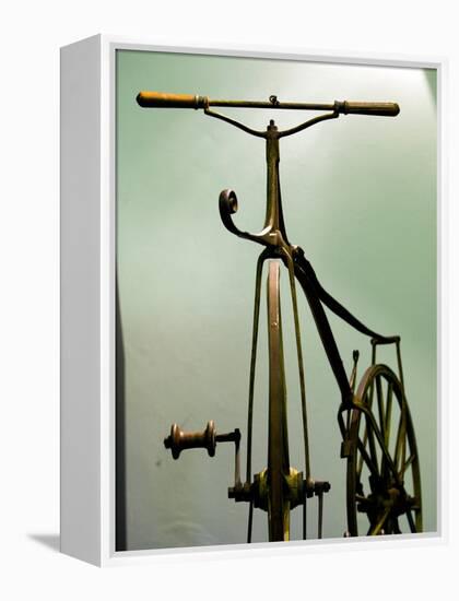 Old Bicycle, Karlovac, Croatia-Russell Young-Framed Premier Image Canvas