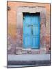 Old Blue Door, San Miguel, Guanajuato State, Mexico-Julie Eggers-Mounted Photographic Print