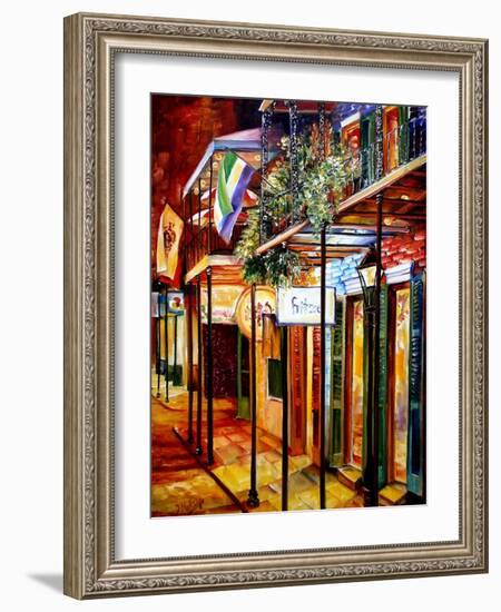 Old Bourbon Street Glow-Diane Millsap-Framed Art Print