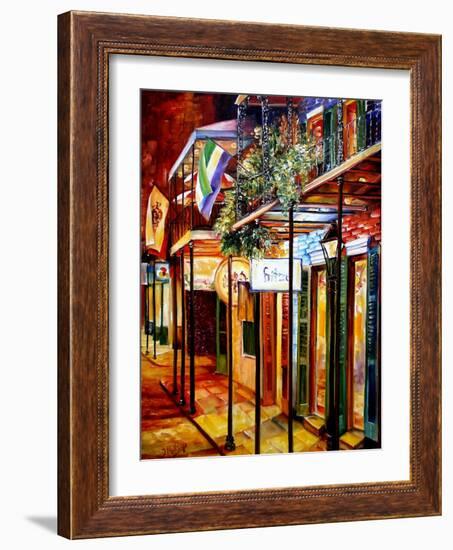 Old Bourbon Street Glow-Diane Millsap-Framed Art Print