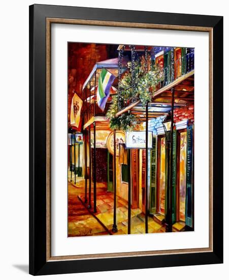 Old Bourbon Street Glow-Diane Millsap-Framed Art Print