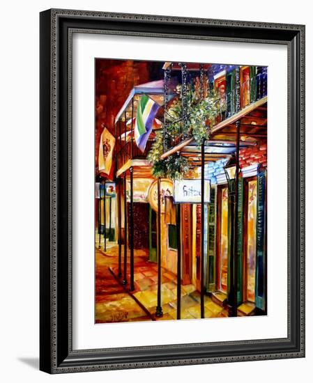 Old Bourbon Street Glow-Diane Millsap-Framed Art Print