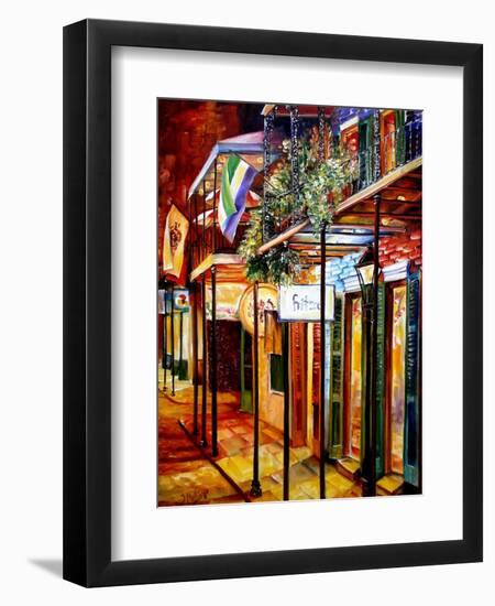 Old Bourbon Street Glow-Diane Millsap-Framed Art Print