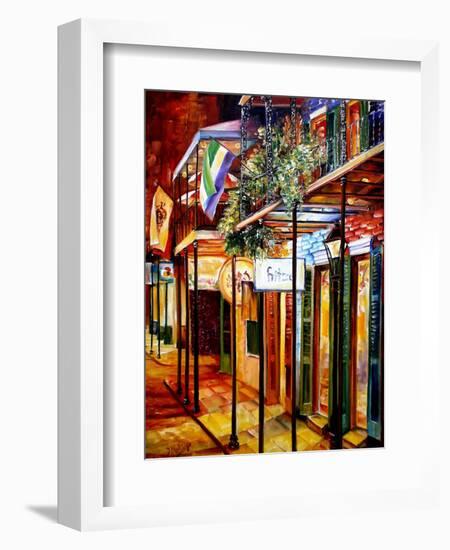 Old Bourbon Street Glow-Diane Millsap-Framed Art Print