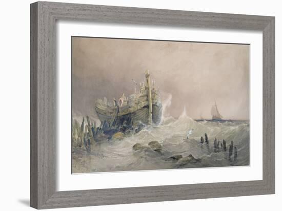 Old Breakwater, Coast of Essex-Charles Bentley-Framed Giclee Print