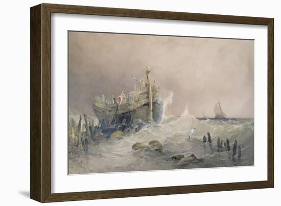 Old Breakwater, Coast of Essex-Charles Bentley-Framed Giclee Print