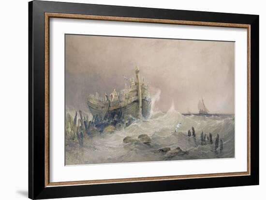 Old Breakwater, Coast of Essex-Charles Bentley-Framed Giclee Print