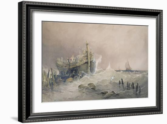 Old Breakwater, Coast of Essex-Charles Bentley-Framed Giclee Print