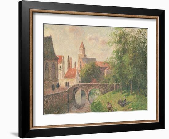 Old Bridge, Bruges-Camille Pissarro-Framed Giclee Print