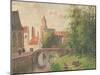 Old Bridge, Bruges-Camille Pissarro-Mounted Giclee Print