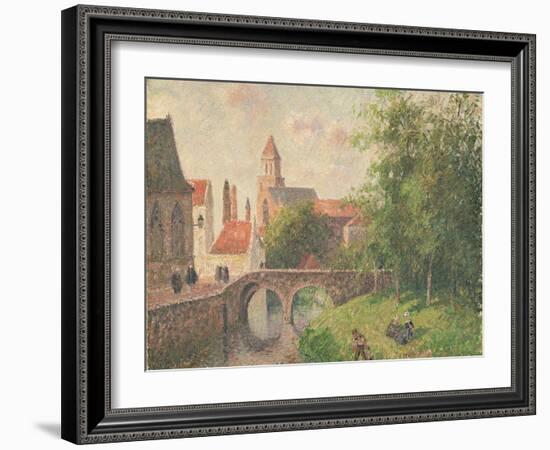 Old Bridge, Bruges-Camille Pissarro-Framed Giclee Print