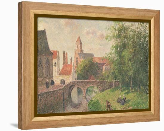 Old Bridge, Bruges-Camille Pissarro-Framed Premier Image Canvas