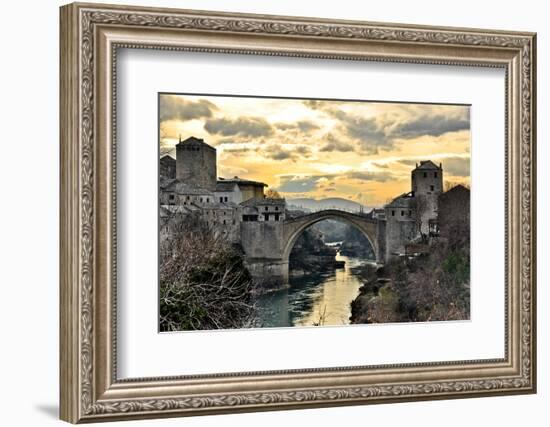 Old Bridge in Mostar-dabldy-Framed Photographic Print