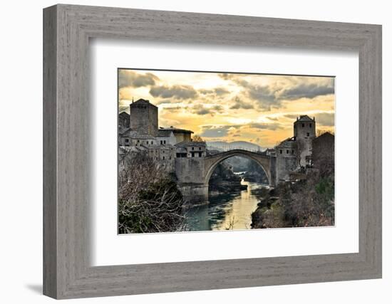 Old Bridge in Mostar-dabldy-Framed Photographic Print