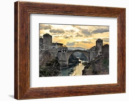 Old Bridge in Mostar-dabldy-Framed Photographic Print