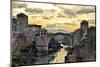 Old Bridge in Mostar-dabldy-Mounted Photographic Print