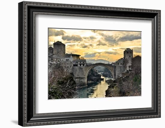 Old Bridge in Mostar-dabldy-Framed Photographic Print