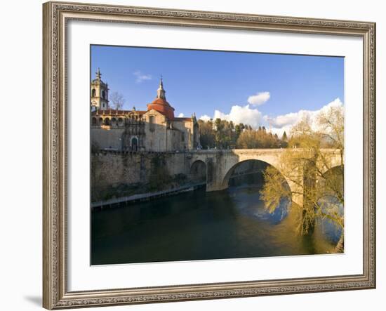 Old Bridge Leading to the Town of Amarante, Portugal, Europe-Michael Runkel-Framed Photographic Print