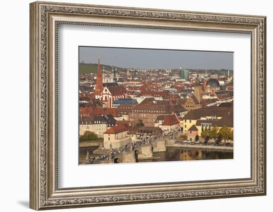 Old Bridge of the Main River, Augustinerkirche Church, Grafeneckart Tower-Markus Lange-Framed Photographic Print