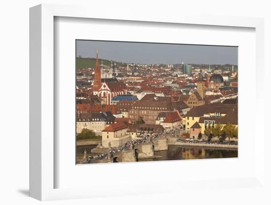 Old Bridge of the Main River, Augustinerkirche Church, Grafeneckart Tower-Markus Lange-Framed Photographic Print