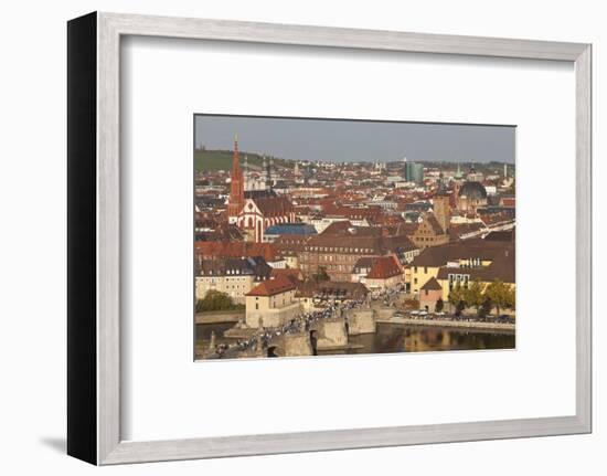 Old Bridge of the Main River, Augustinerkirche Church, Grafeneckart Tower-Markus Lange-Framed Photographic Print