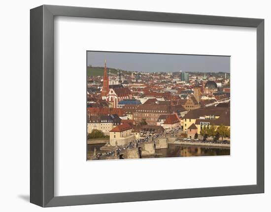 Old Bridge of the Main River, Augustinerkirche Church, Grafeneckart Tower-Markus Lange-Framed Photographic Print