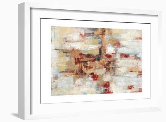 Old Bridge Reminiscence Red-Silvia Vassileva-Framed Art Print