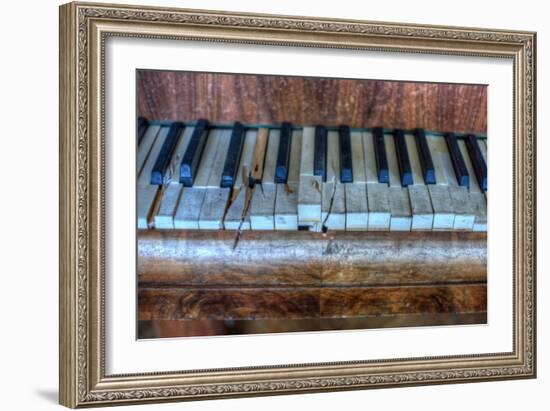 Old Broken Piano-Nathan Wright-Framed Photographic Print