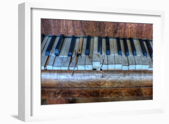 Old Broken Piano-Nathan Wright-Framed Photographic Print