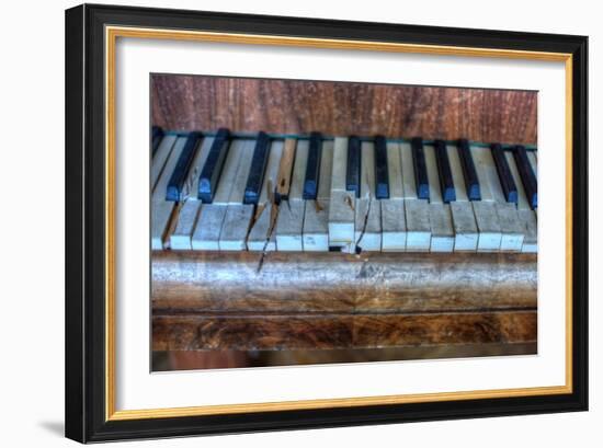 Old Broken Piano-Nathan Wright-Framed Photographic Print