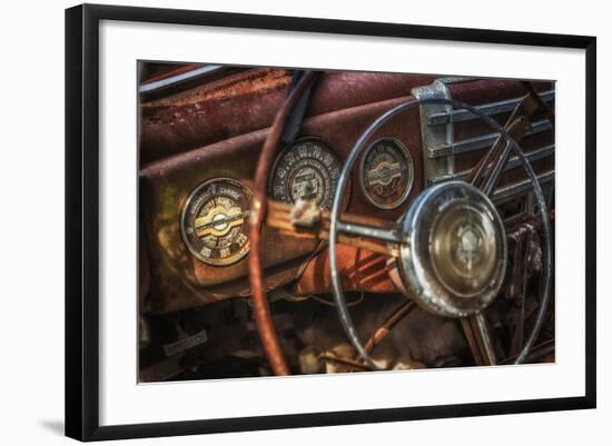 Old Buick Eight Dashboard-Stephen Arens-Framed Photographic Print