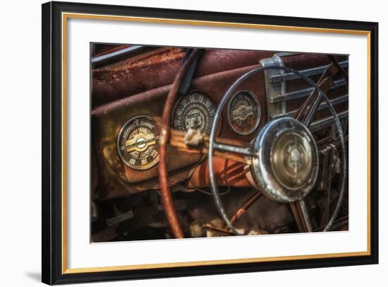 Old Buick Eight Dashboard-Stephen Arens-Framed Photographic Print