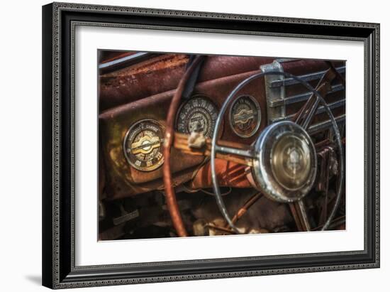 Old Buick Eight Dashboard-Stephen Arens-Framed Photographic Print