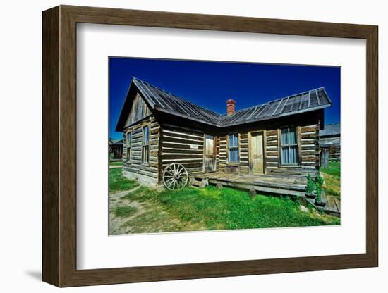 Old building in Ghost Town near Virginia City, MT-null-Framed Photographic Print