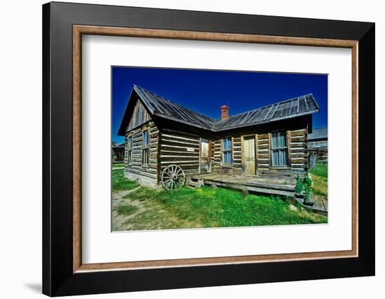 Old building in Ghost Town near Virginia City, MT-null-Framed Photographic Print