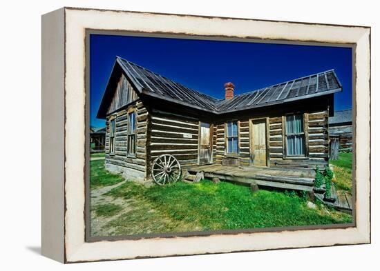 Old building in Ghost Town near Virginia City, MT-null-Framed Premier Image Canvas
