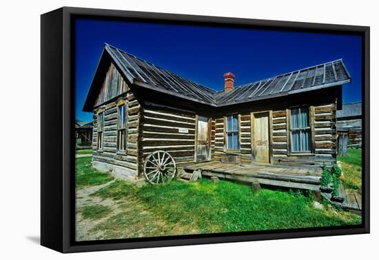 Old building in Ghost Town near Virginia City, MT-null-Framed Premier Image Canvas