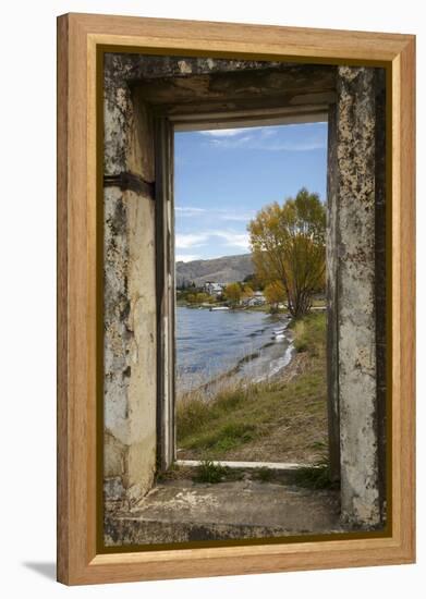 Old Building, Lake Dunstan, Cromwell, Central Otago, South Island, New Zealand-David Wall-Framed Premier Image Canvas