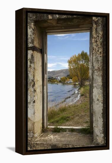 Old Building, Lake Dunstan, Cromwell, Central Otago, South Island, New Zealand-David Wall-Framed Premier Image Canvas