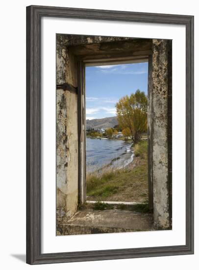 Old Building, Lake Dunstan, Cromwell, Central Otago, South Island, New Zealand-David Wall-Framed Photographic Print