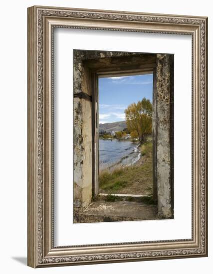 Old Building, Lake Dunstan, Cromwell, Central Otago, South Island, New Zealand-David Wall-Framed Photographic Print