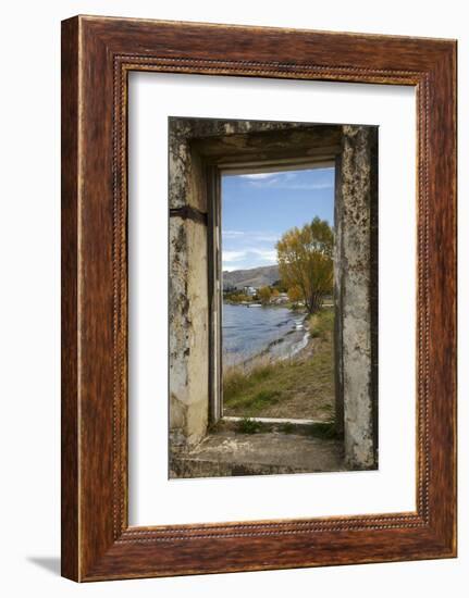 Old Building, Lake Dunstan, Cromwell, Central Otago, South Island, New Zealand-David Wall-Framed Photographic Print